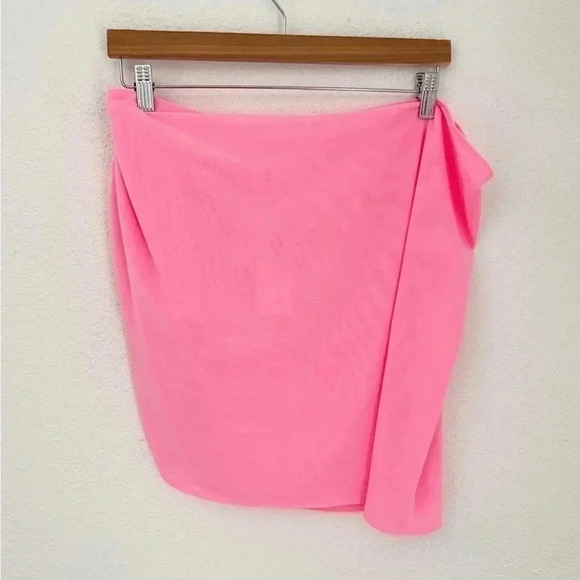 NWT Good American Sugar Pink Leg Daze Mesh Tie Sarong Coverup, Size 2x-5x (2) - Picture 5 of 8